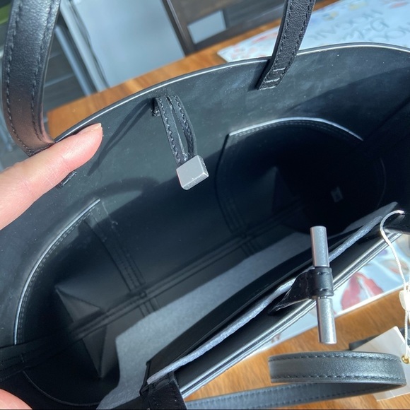 Tory Burch Block-T Mini Snake Embossed Tote - Picture 9 of 11